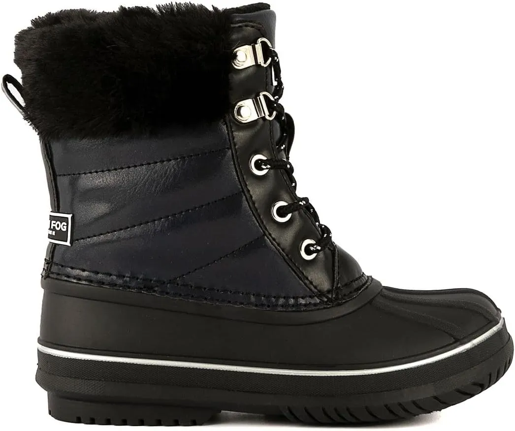 LONDON FOG Girls Bell Court Cold Weather Warm Lined Snow Boot