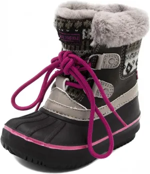 LONDON FOG Girls Toddler Tottenham Cold Weather Snow Boot