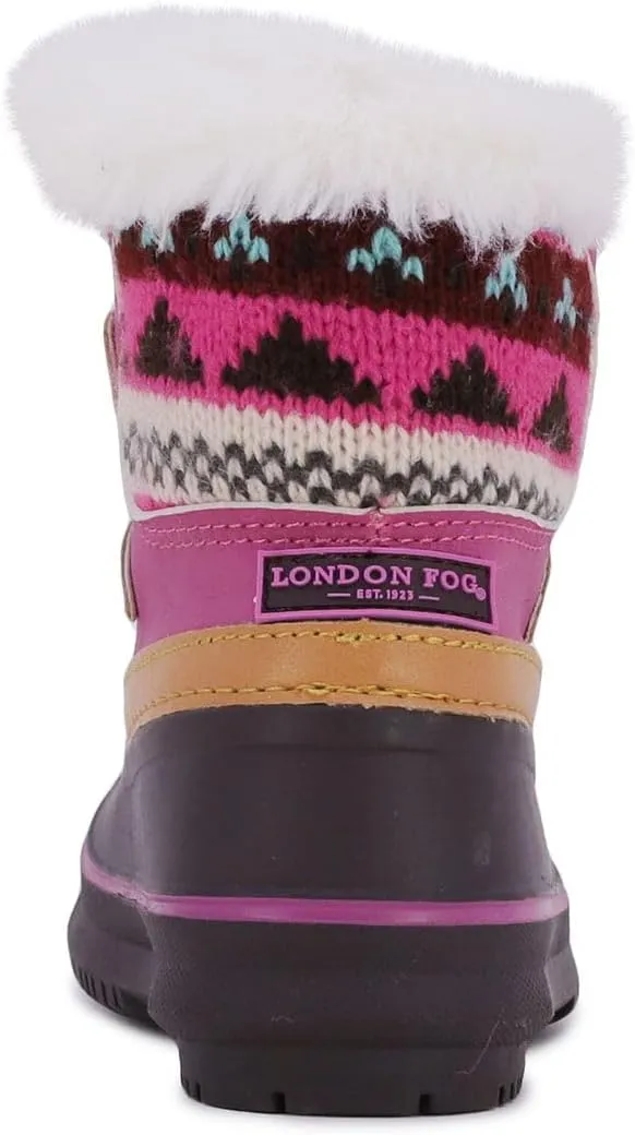 LONDON FOG Girls Toddler Tottenham Cold Weather Snow Boot