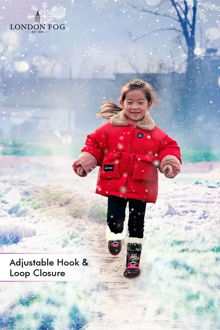 LONDON FOG Girls Toddler Tottenham Cold Weather Snow Boot