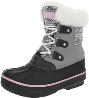 LONDON FOG Girls Tottenham Cold Weather Warm Lined Snow Boot