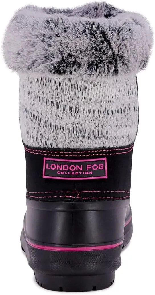 LONDON FOG Girls Tottenham Cold Weather Warm Lined Snow Boot