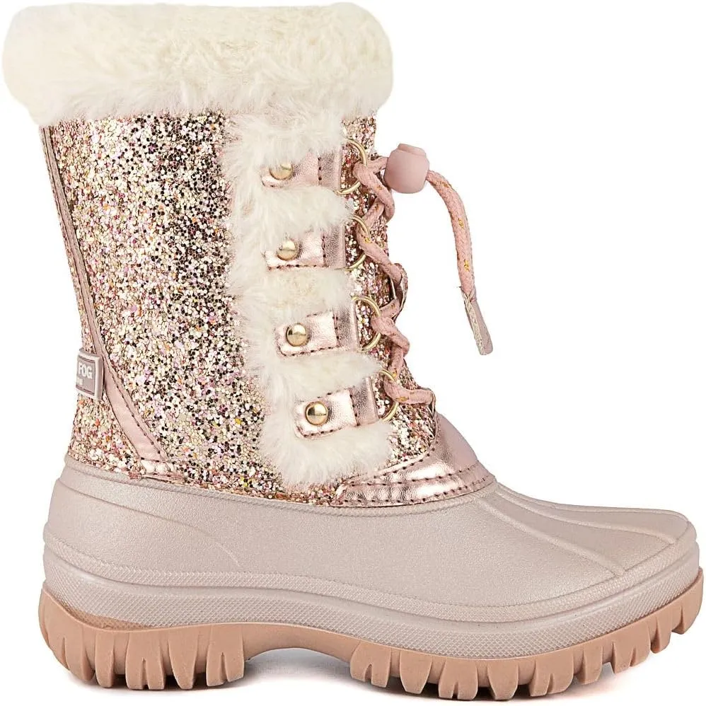 LONDON FOG Girls Youth and Toddler Icelyn Cold Weather Warm Lined Snow Boot girls boot in youth and toddler sizes