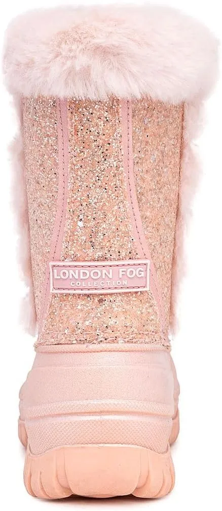 LONDON FOG Girls Youth and Toddler Icelyn Cold Weather Warm Lined Snow Boot girls boot in youth and toddler sizes