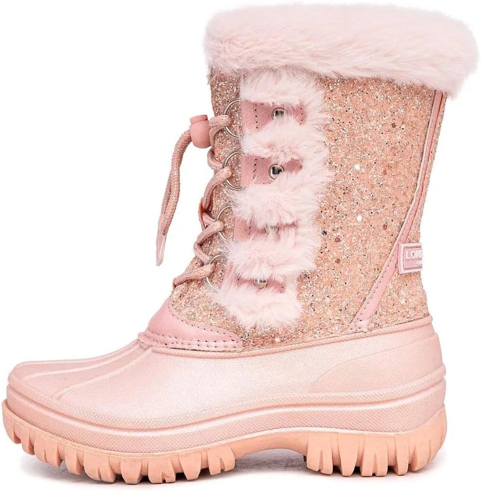 LONDON FOG Girls Youth and Toddler Icelyn Cold Weather Warm Lined Snow Boot girls boot in youth and toddler sizes