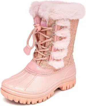 LONDON FOG Girls Youth and Toddler Icelyn Cold Weather Warm Lined Snow Boot girls boot in youth and toddler sizes