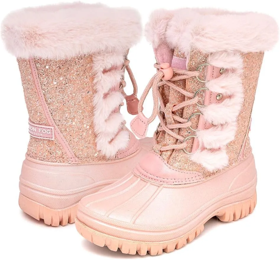 LONDON FOG Girls Youth and Toddler Icelyn Cold Weather Warm Lined Snow Boot girls boot in youth and toddler sizes