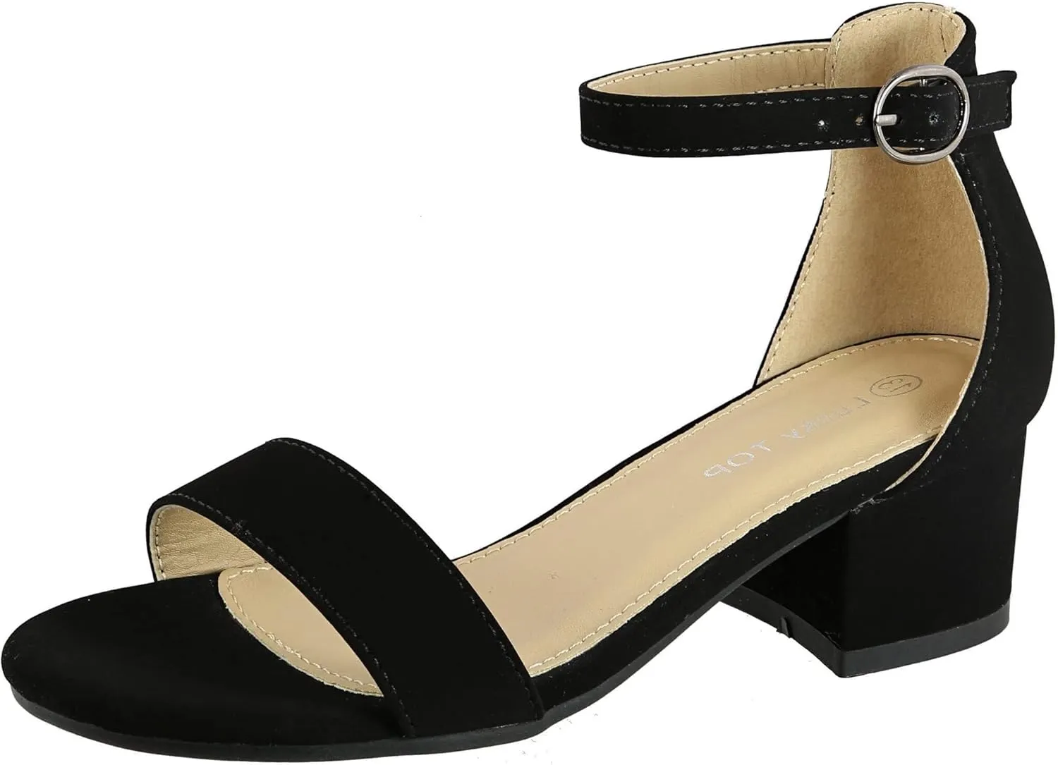 Lucky Top Girls Dress Sandal Low Heel Ankle Strap