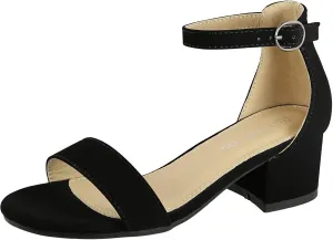 Lucky Top Girls Dress Sandal Low Heel Ankle Strap