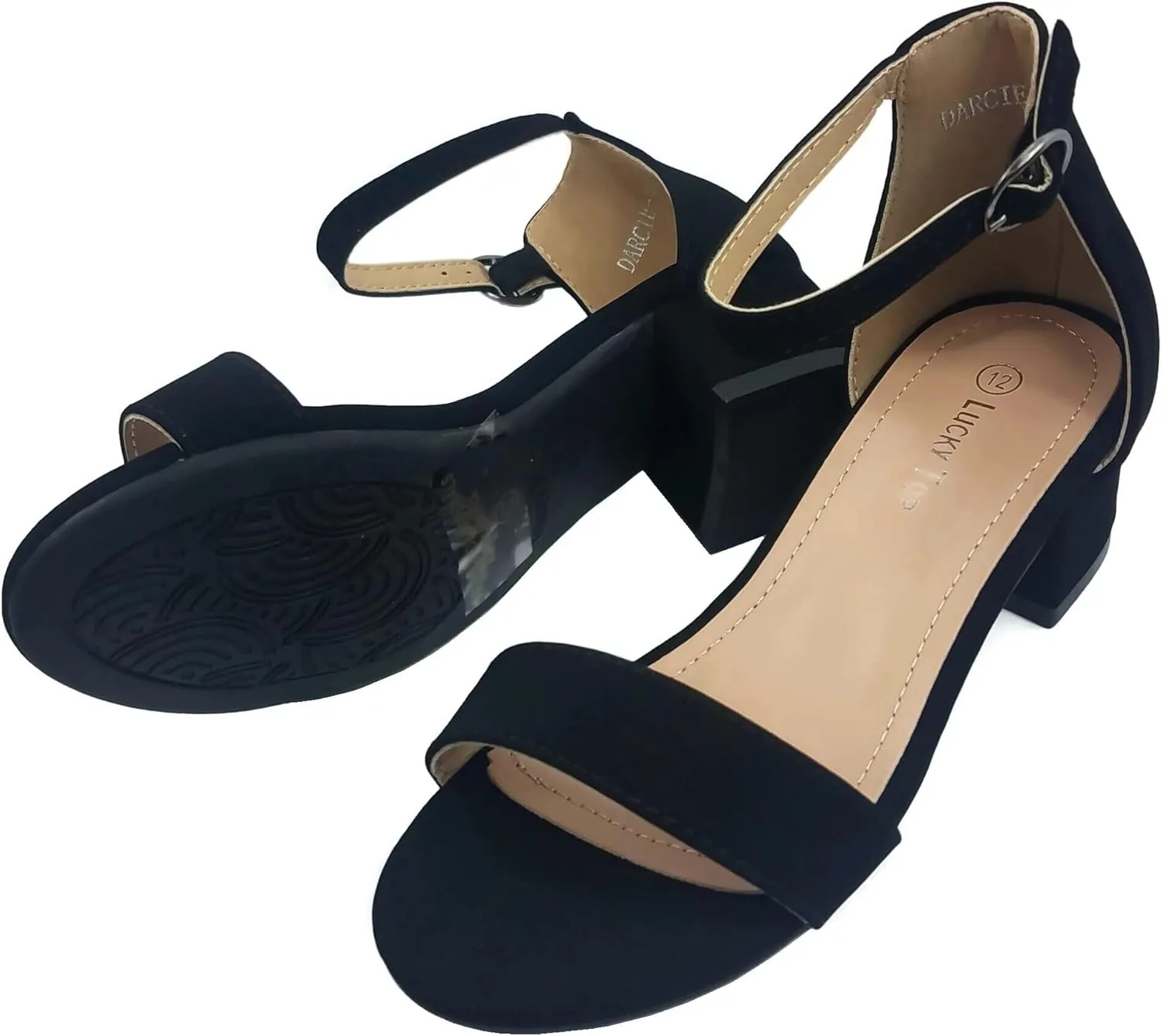 Lucky Top Girls Dress Sandal Low Heel Ankle Strap
