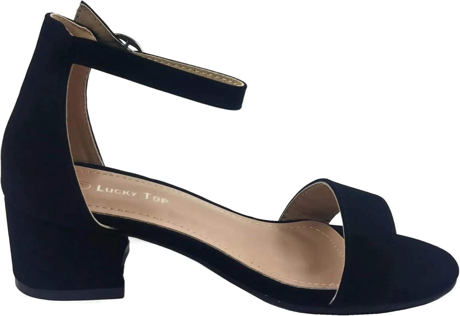 Lucky Top Girls Dress Sandal Low Heel Ankle Strap