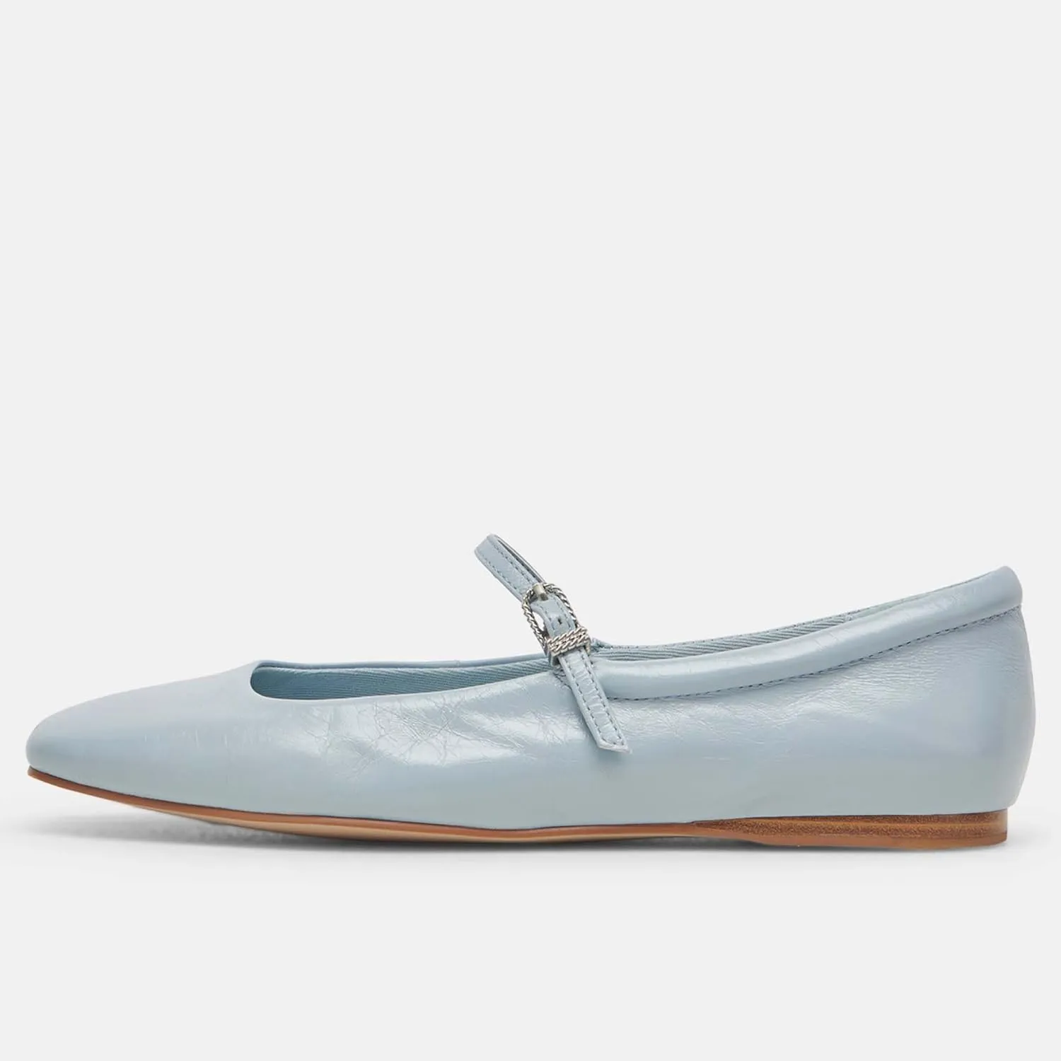 Mary Jane Ballet Flats for Women Casual Square Toe Slip On Flats Comfortable Ankle Buckle Strap Ballerina Shoes
