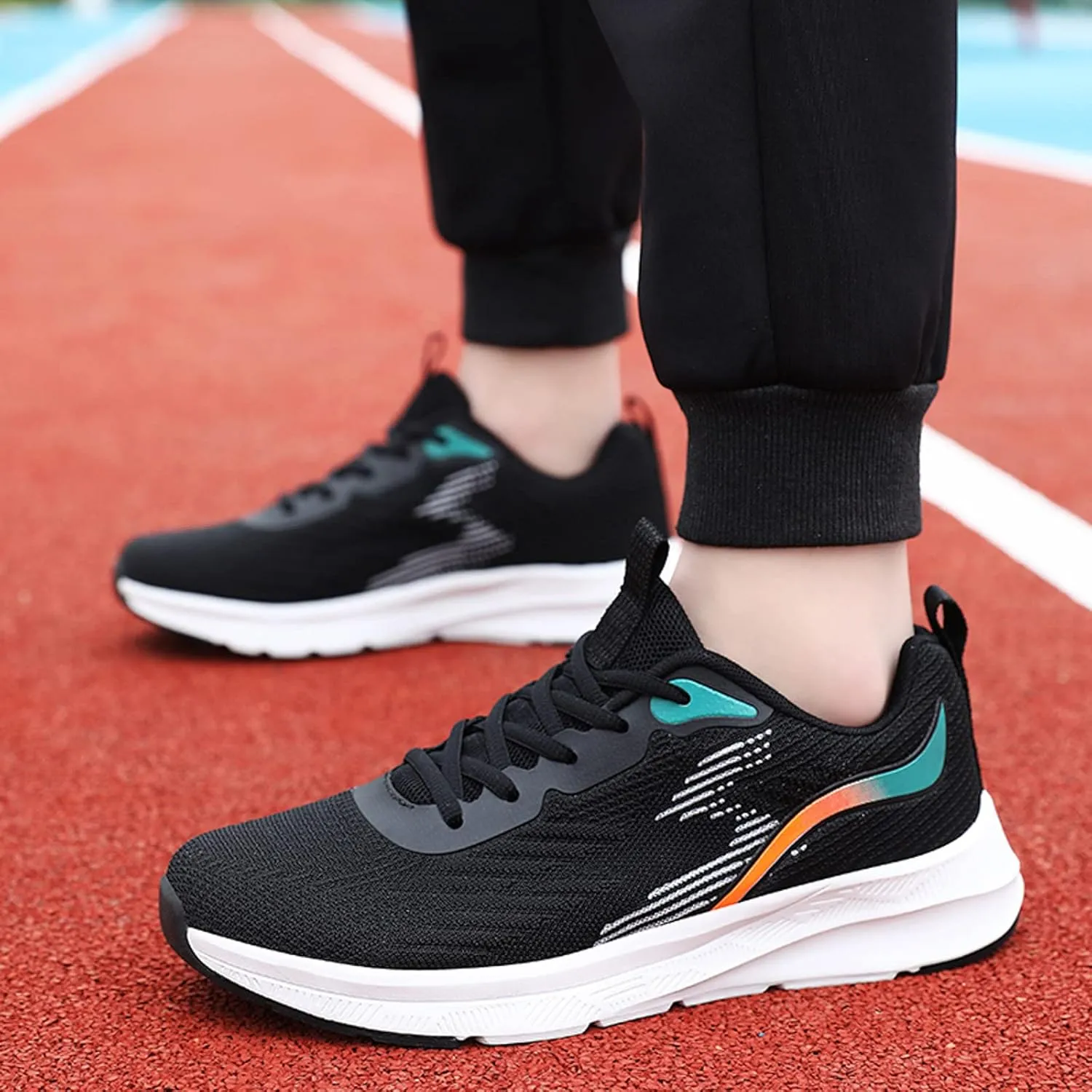 Men Sports Shoes Fashion Summer New Pattern Mesh Breathable and Comfortable Flat Bottom Non Sneaker Crease Shield Men