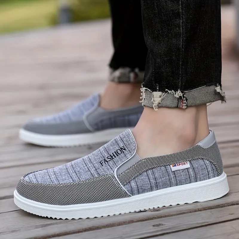 Men's Breathable Casual Loafers, Lightweight Anti-Skid Slip On Shoes for Outdoor Walking Driving, Men's Street Footwear, Spring and Summer
