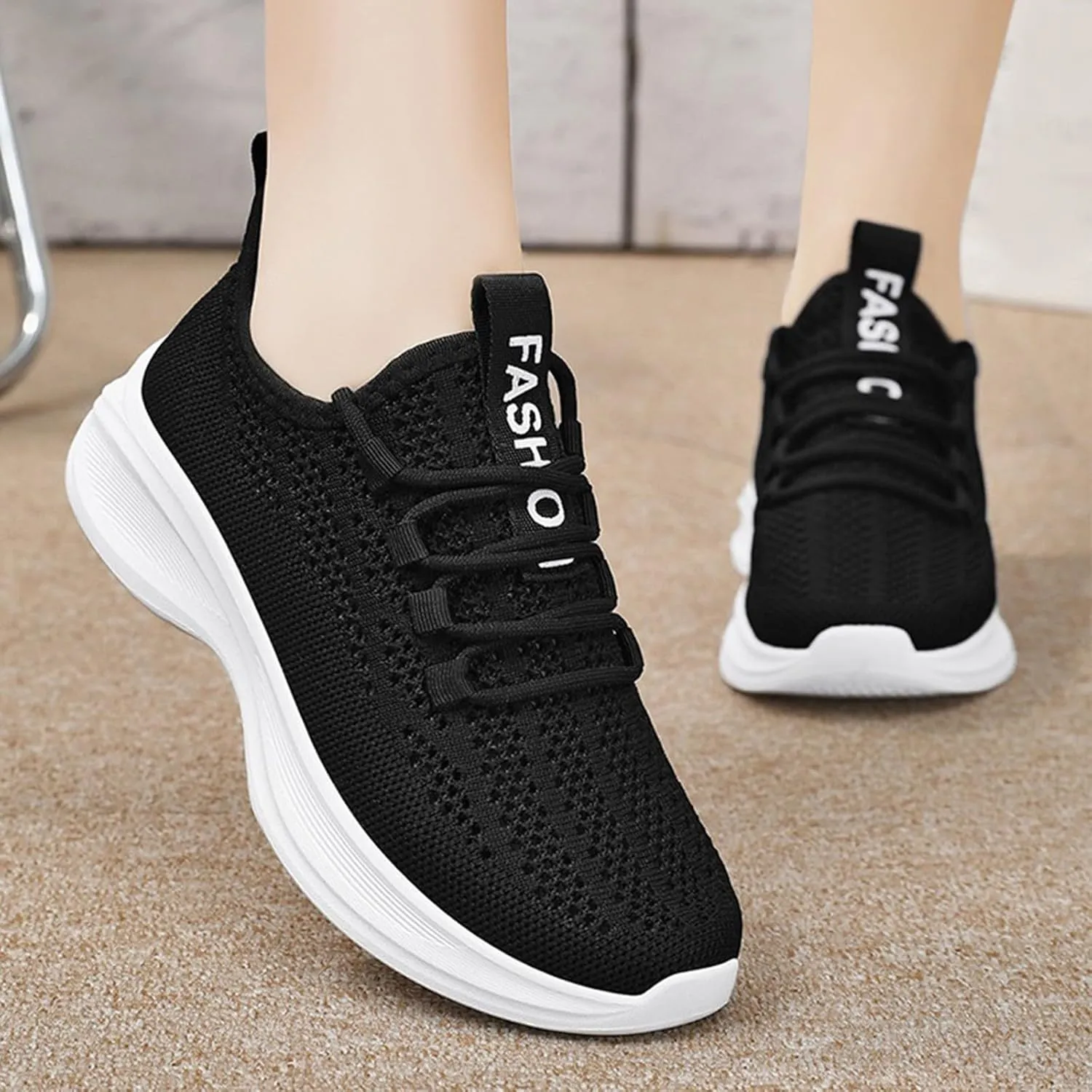 Men's Casual Dress Oxfords Shoes Breathable Knit Leisure Fashion Sneakers Lightweight Comfortable Walking Shoes