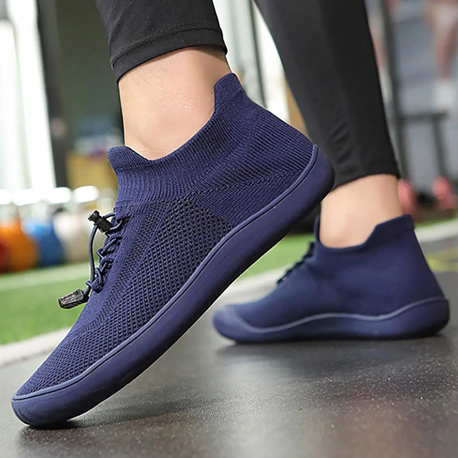 Men's Casual Dress Oxfords Shoes Breathable Knit Non Slip Work Shoes Women Wide Casual Dress Shoes Walking Sneakers Brown Tennis Shoe Loafers Casual Slip On