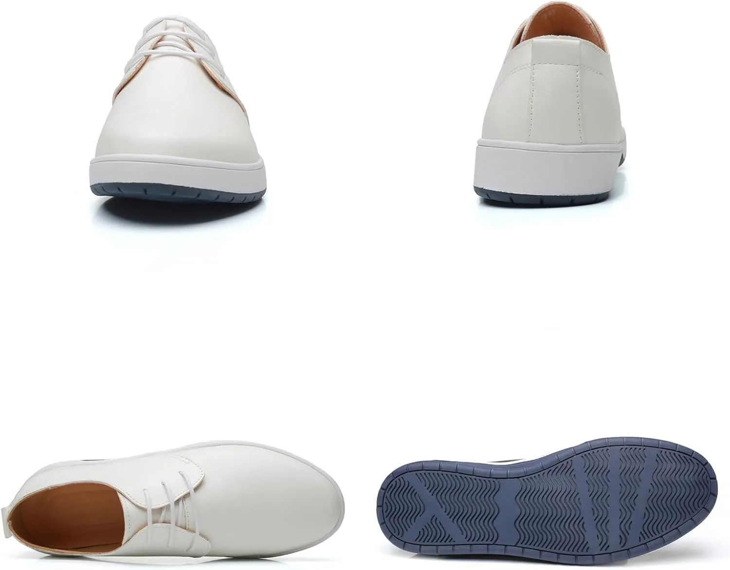 Mens Casual Lace Up Leather Oxford Classical Derby Orthopedic Shoes Lightweight Walking Loafers Dress Business Flats Shoes