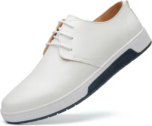 Mens Casual Lace Up Leather Oxford Classical Derby Orthopedic Shoes Lightweight Walking Loafers Dress Business Flats Shoes