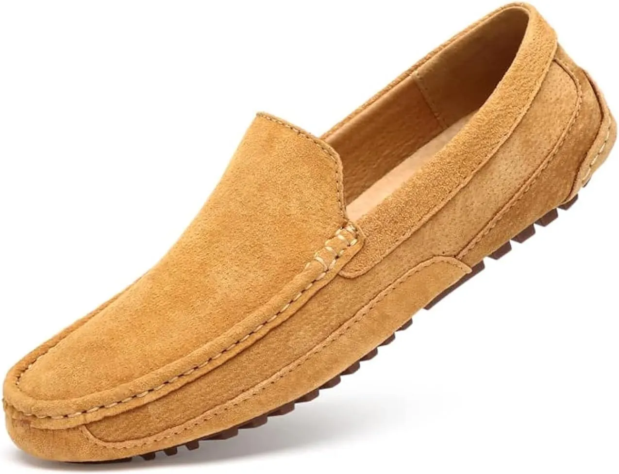 Mens Casual Penny Shoes Suede Leather Loafers Moccasins Slip On Flats Driving Shoes