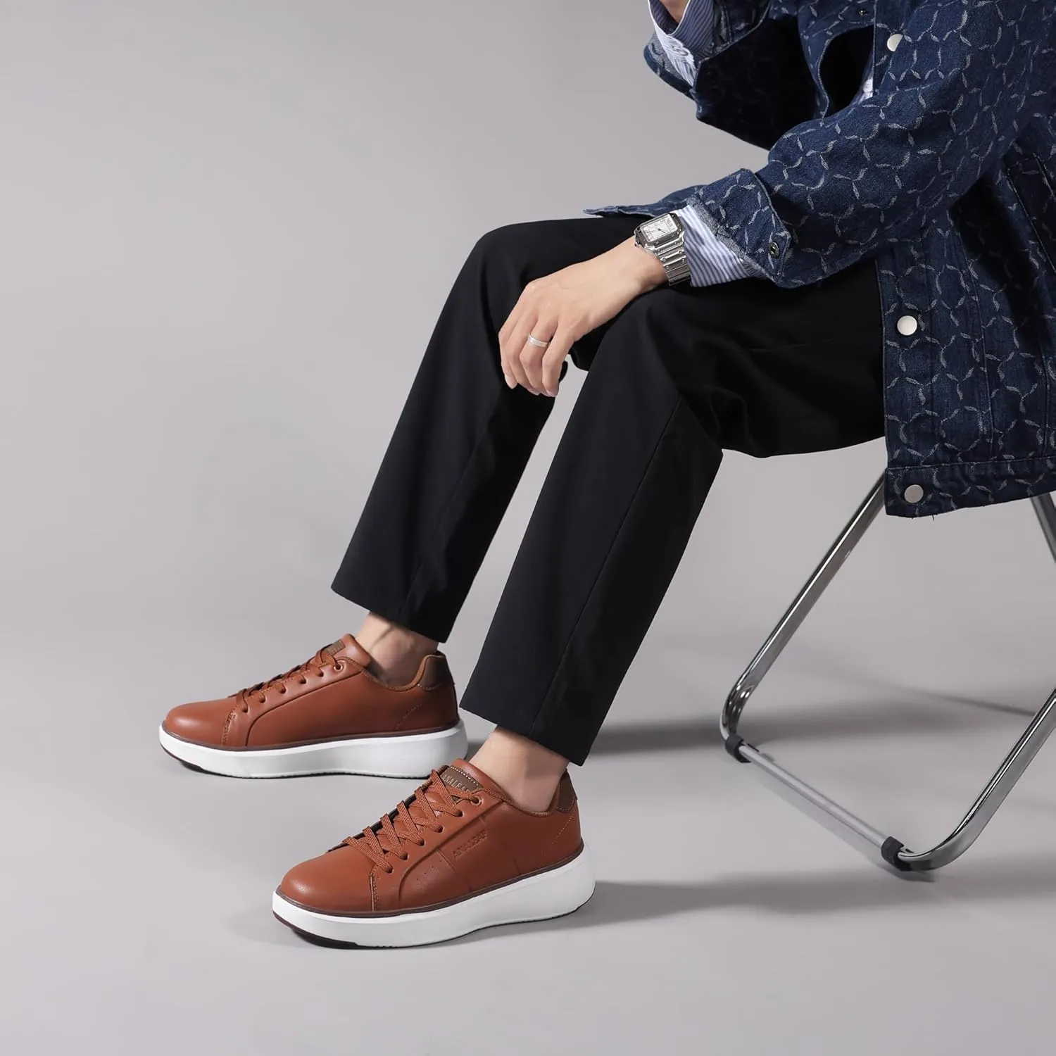 Mens Casual Shoes Fashion Sneakers Lightweight Comfortable Lace-up Shoes