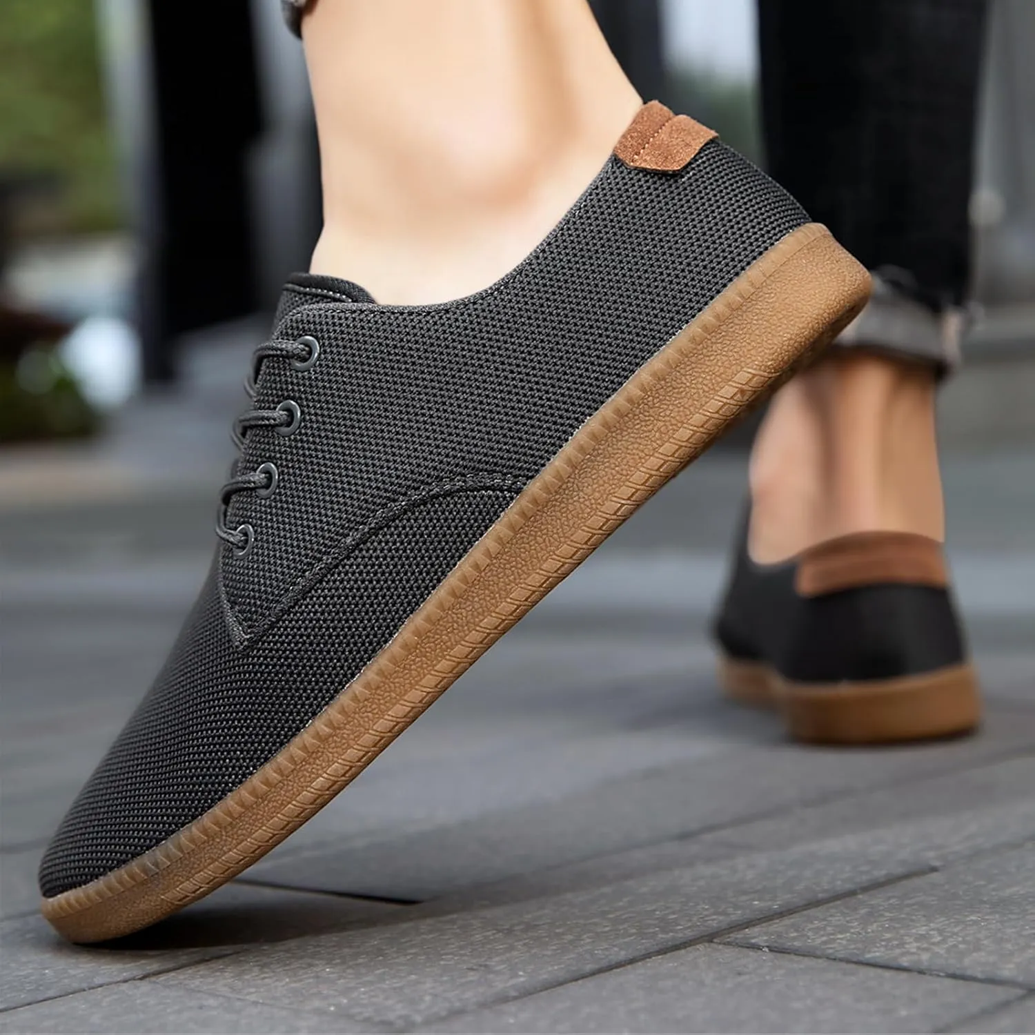 Mens Dress Shoes Casual Business Slip on Loafers Walking Breathable Sneakers Lightweight Mesh