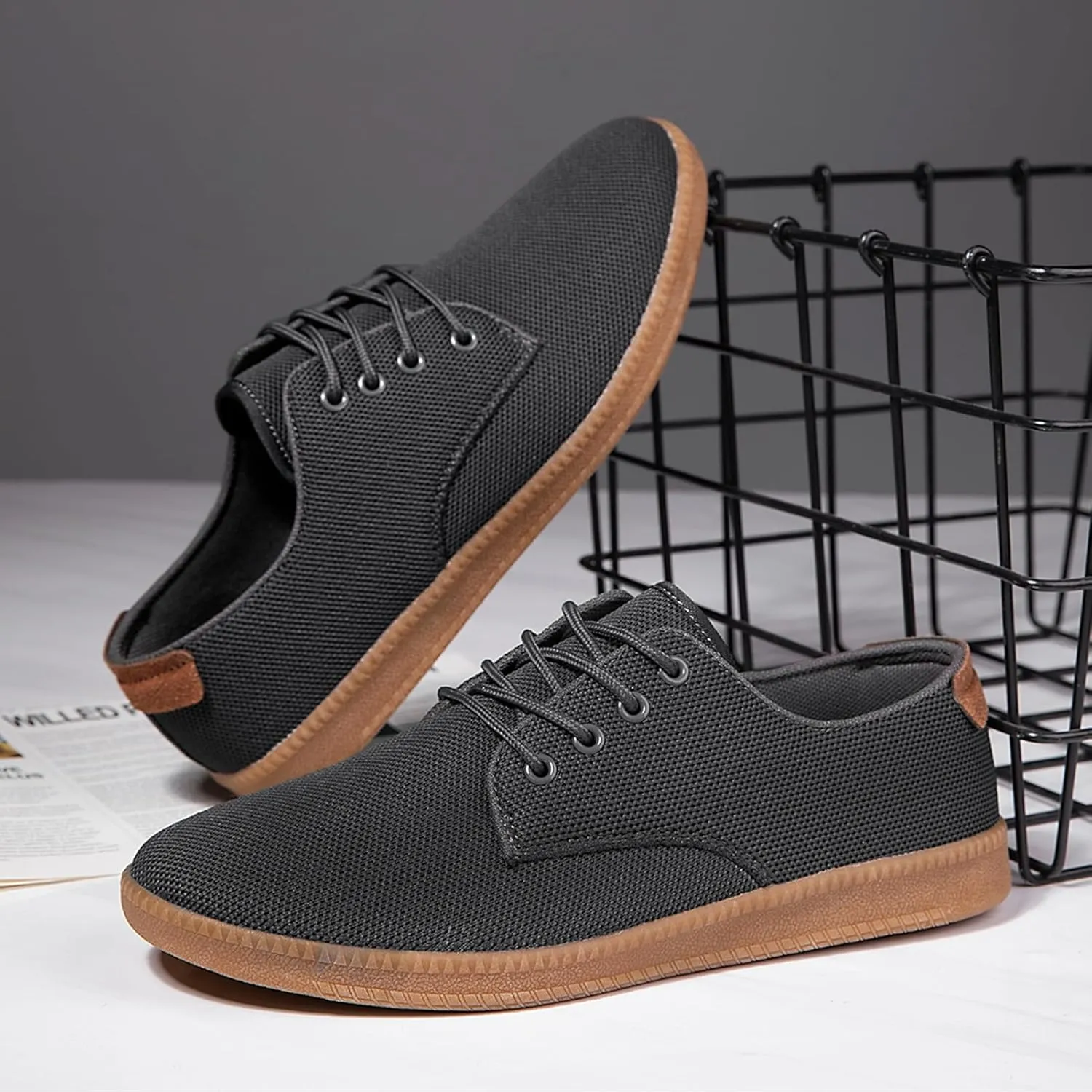 Mens Dress Shoes Casual Business Slip on Loafers Walking Breathable Sneakers Lightweight Mesh