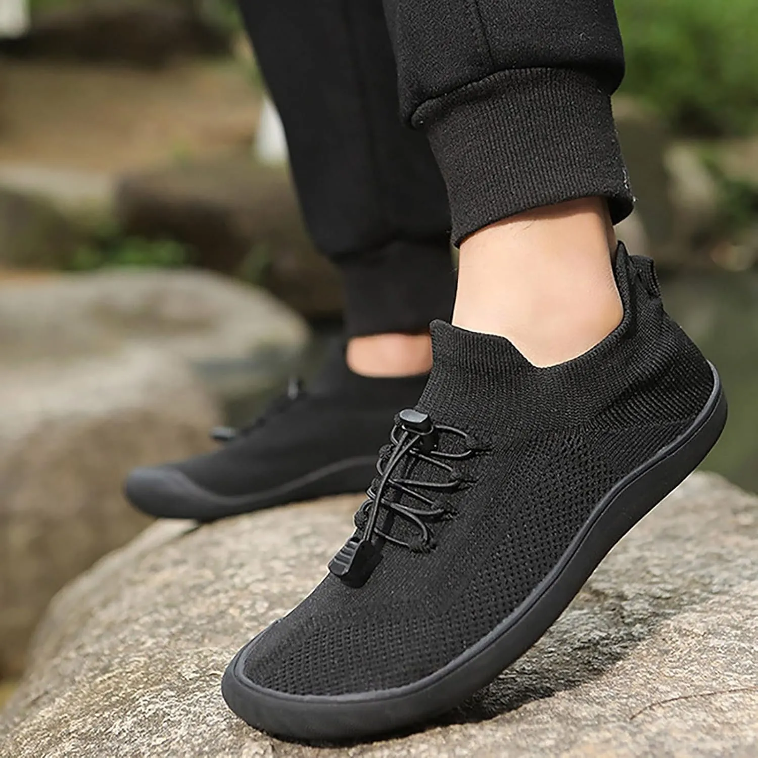 Mens Dress Shoes Casual Oxfords Shoes Knit Lightweight Tennis Shoes Womens Boots Casual Shoes Trendy Women Shoes Sneakers Black Tennis Shoe Trainers Shoe