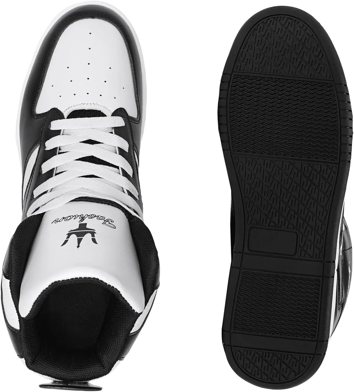 Men's Fashion High Top Sneakers Casual Walking Shoes