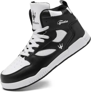 Men's Fashion High Top Sneakers Casual Walking Shoes