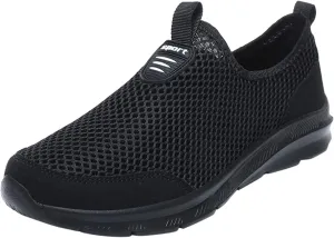 Men's Running Shoes Casual Slip on Walking Tennis Gym Sneakers Lightweight Breathable Mesh Workout Sports Sneakers