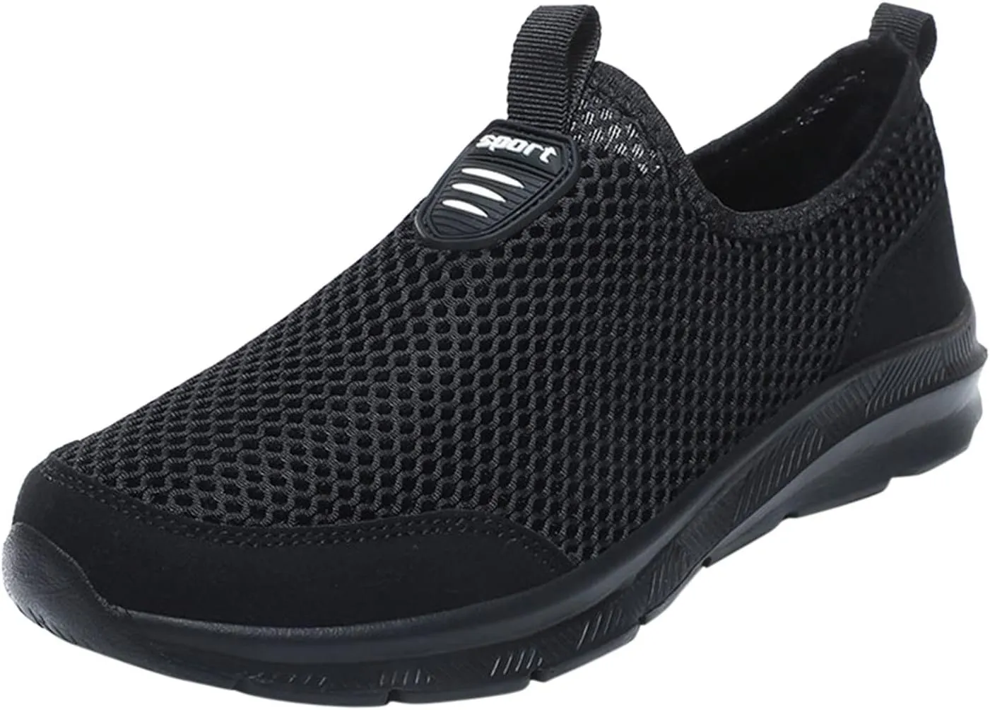 Men's Running Shoes Casual Slip on Walking Tennis Gym Sneakers Lightweight Breathable Mesh Workout Sports Sneakers