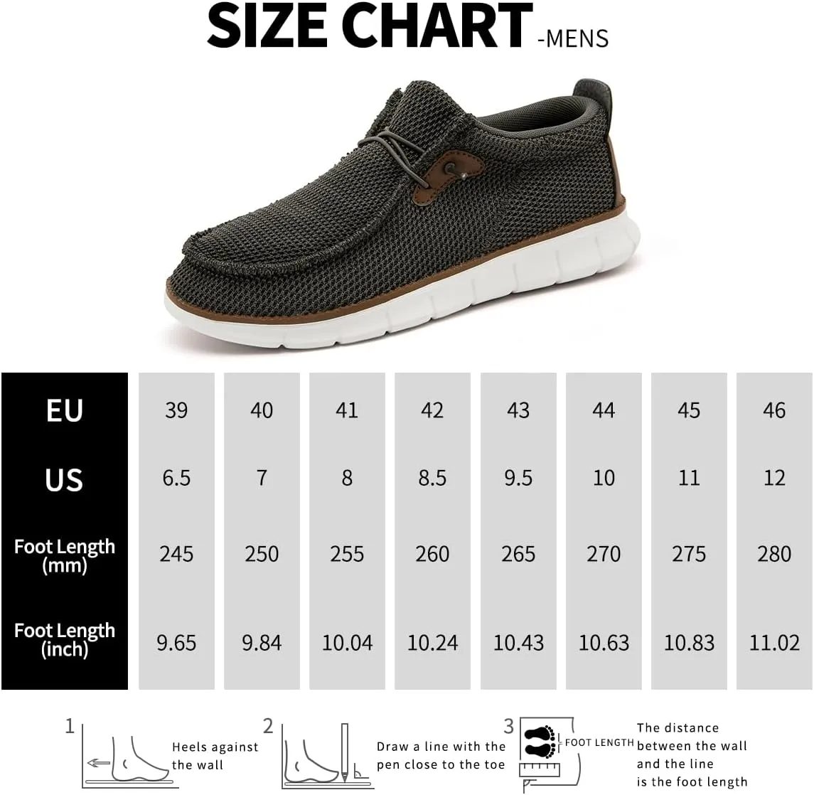 Mens Slip on Loafers Boat Shoes Non Slip Walking Shoes Fashion Sneakers for Men Comfort Lightweight Breathable Casual Office Shoes