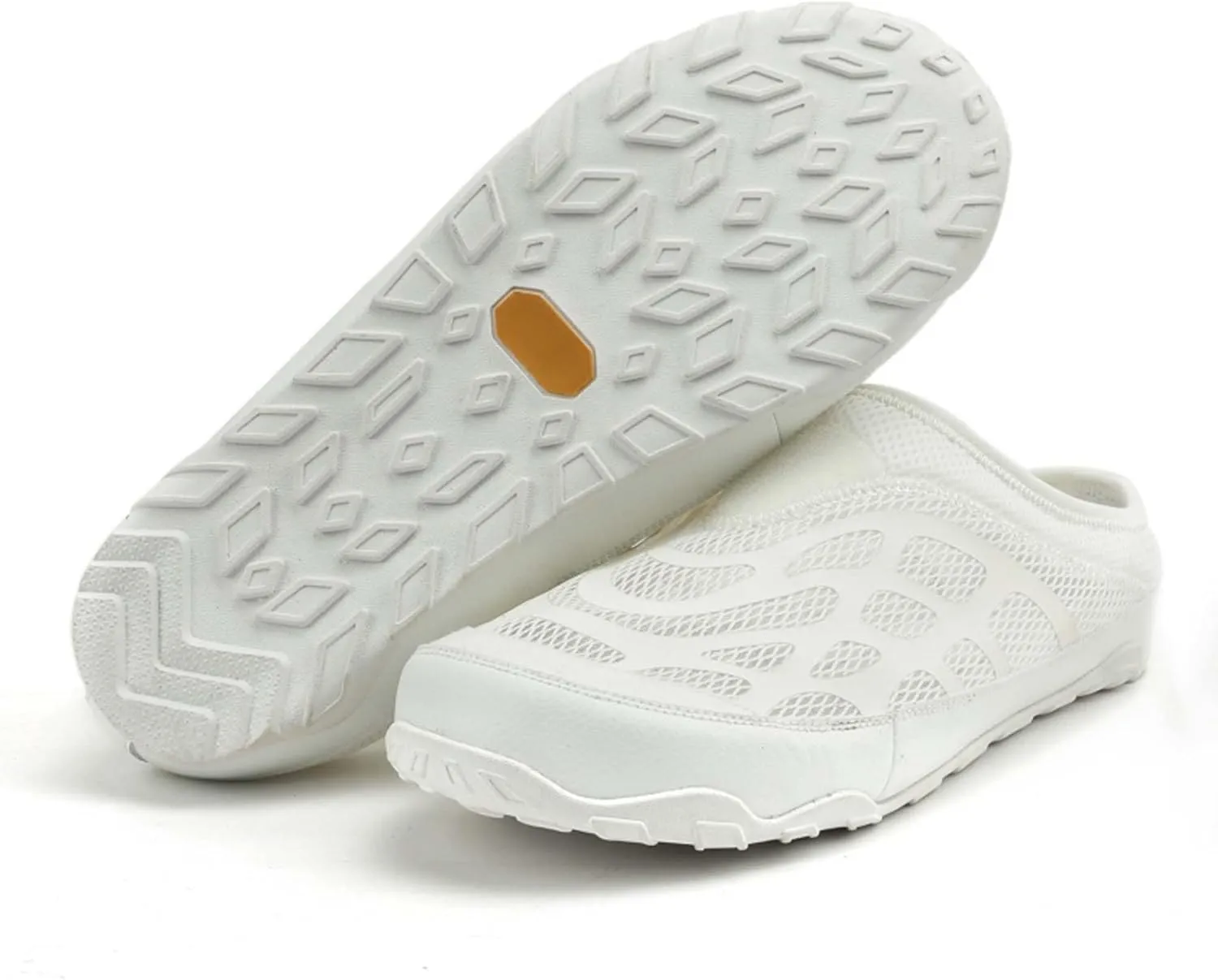 Men's Summer Sandals Handmade Baotou Half Slippers Garden Shoes Breathable Mesh Sandals Slippers Anti-slip Quick-dry Beach Shoes Outdoor Walking Casual Shoes