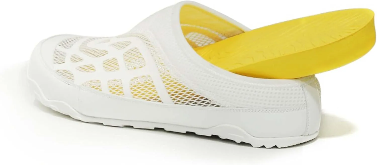 Men's Summer Sandals Handmade Baotou Half Slippers Garden Shoes Breathable Mesh Sandals Slippers Anti-slip Quick-dry Beach Shoes Outdoor Walking Casual Shoes