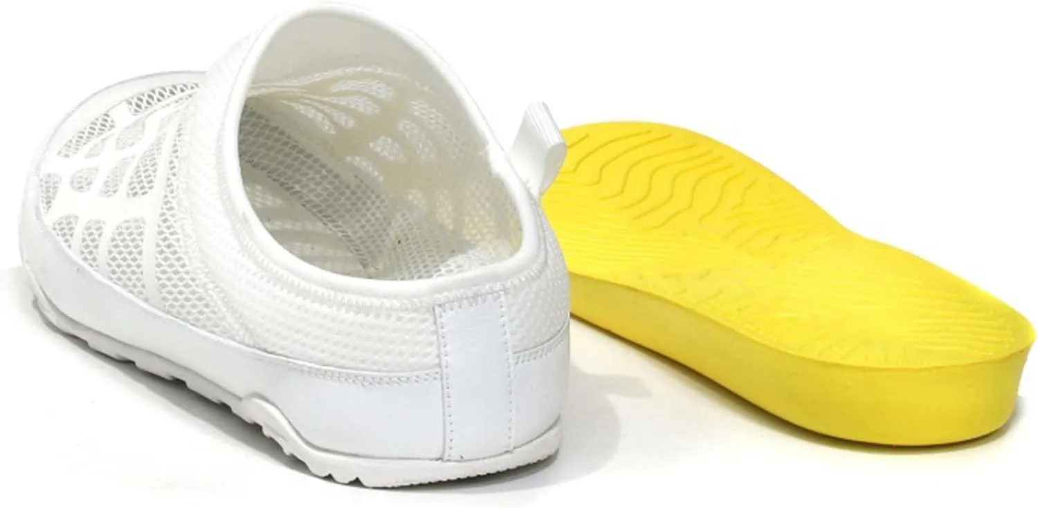 Men's Summer Sandals Handmade Baotou Half Slippers Garden Shoes Breathable Mesh Sandals Slippers Anti-slip Quick-dry Beach Shoes Outdoor Walking Casual Shoes