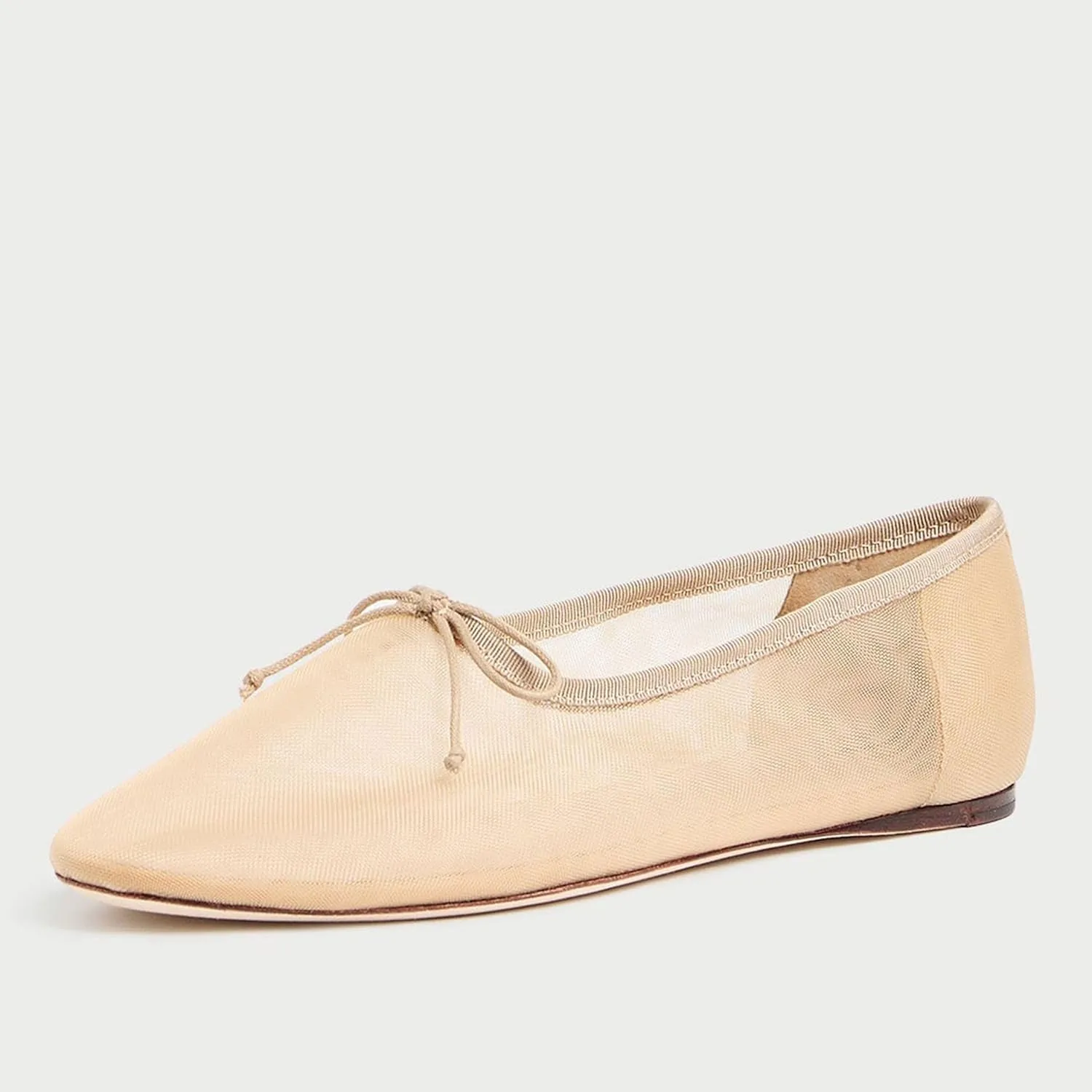 Mesh Ballet Flats for Women Elegant Bows Round Head Design Comfortable and Breathable Shoes Perfect for Weddings