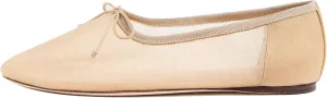 Mesh Ballet Flats for Women Elegant Bows Round Head Design Comfortable and Breathable Shoes Perfect for Weddings
