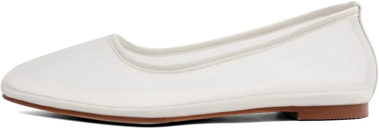 Mesh Ballet Flats Shoes for Women Slip On Round Toe Ballerina Shoes Comfortable