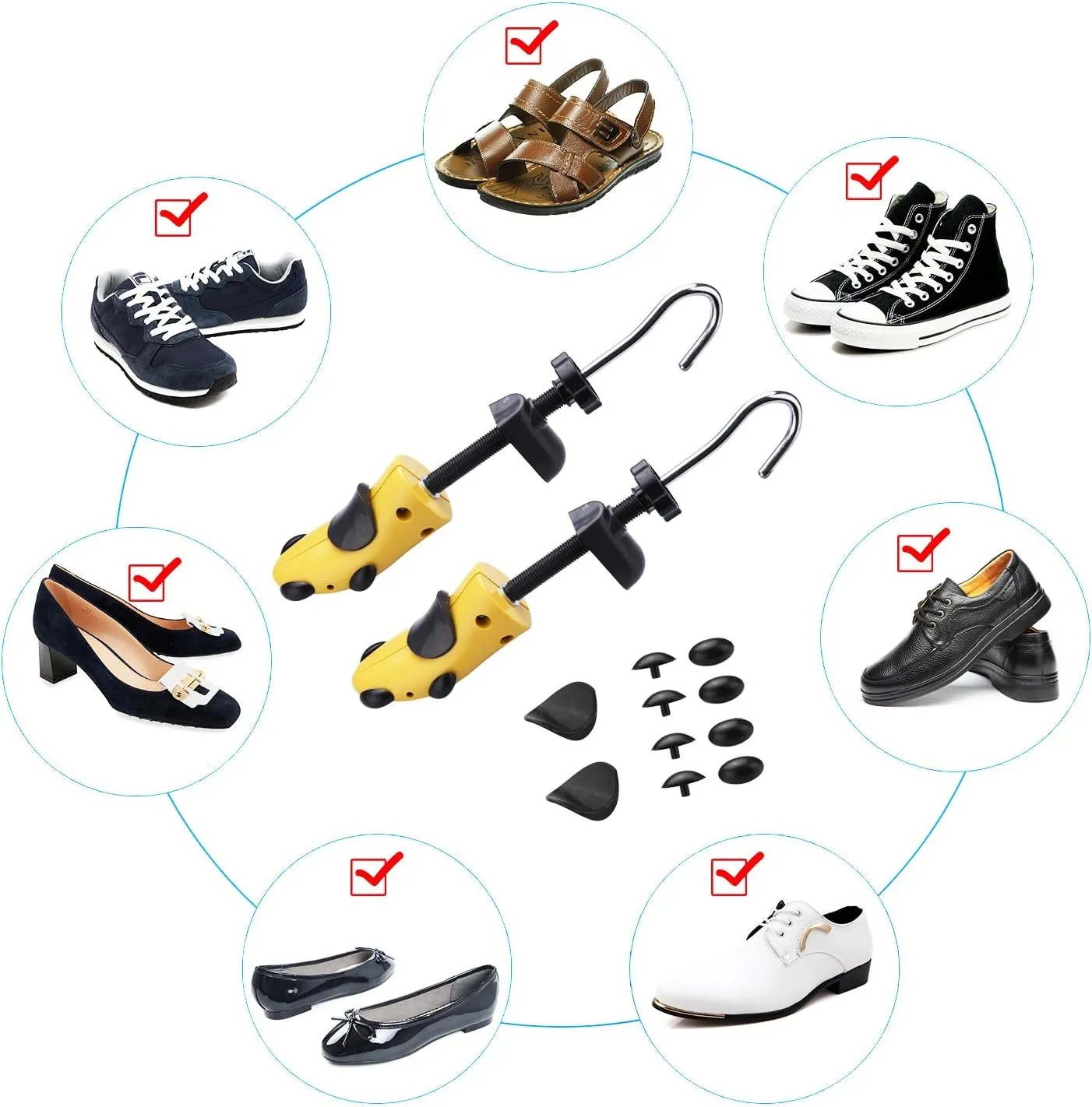 MISERWE Shoe Stretcher with Carrying Bag Professional Adjustable Shoe Stretcher for Men and Women