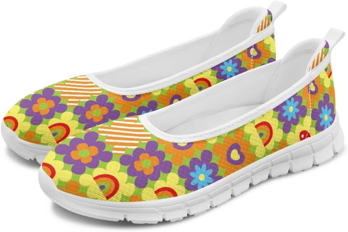 Modysero Womens Slip On Flats Round Toe for Summer Spring Work Womens Walking Shoes Trendy Daily Flats Shoes for Ladies