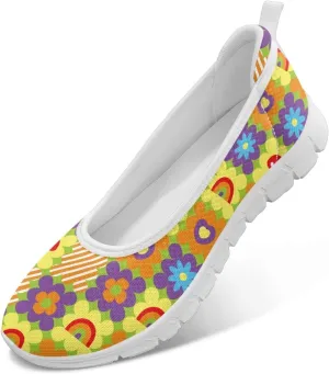 Modysero Womens Slip On Flats Round Toe for Summer Spring Work Womens Walking Shoes Trendy Daily Flats Shoes for Ladies