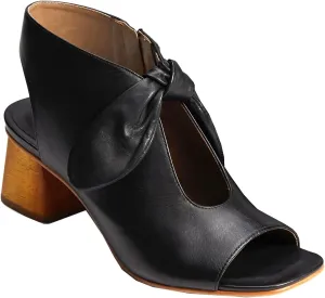 MOOMMO Women Heeled Sandals with Bow Open Toe Low Chunky Block Heel Sandal Booties Cutout 2" Heels Backless Slingback Dress Shoes Peep Toe Back Zipper Suede Sandal Dressy Summer Beach Casual 4-13 M US