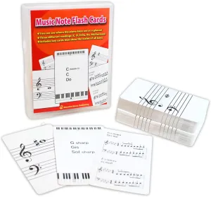 Music Note Flash Cards – 100 Cards (88 Notes   12 Key Signatures) | Beginner Piano Learning Tool | Boost Note Reading & Ear Training | for Kids & Adults | Ideal for Music Classes