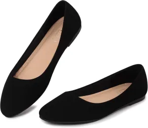 MUSSHOE Flats Shoes Women Pointed Toe Basic Womens Flats
