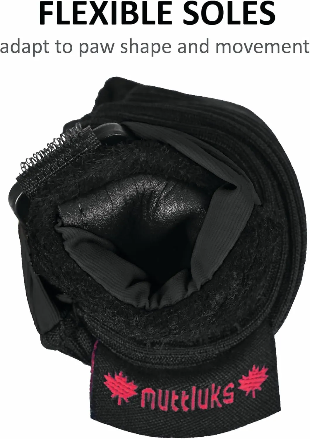 Muttluks All Weather Boots, Black, Itty Bitty