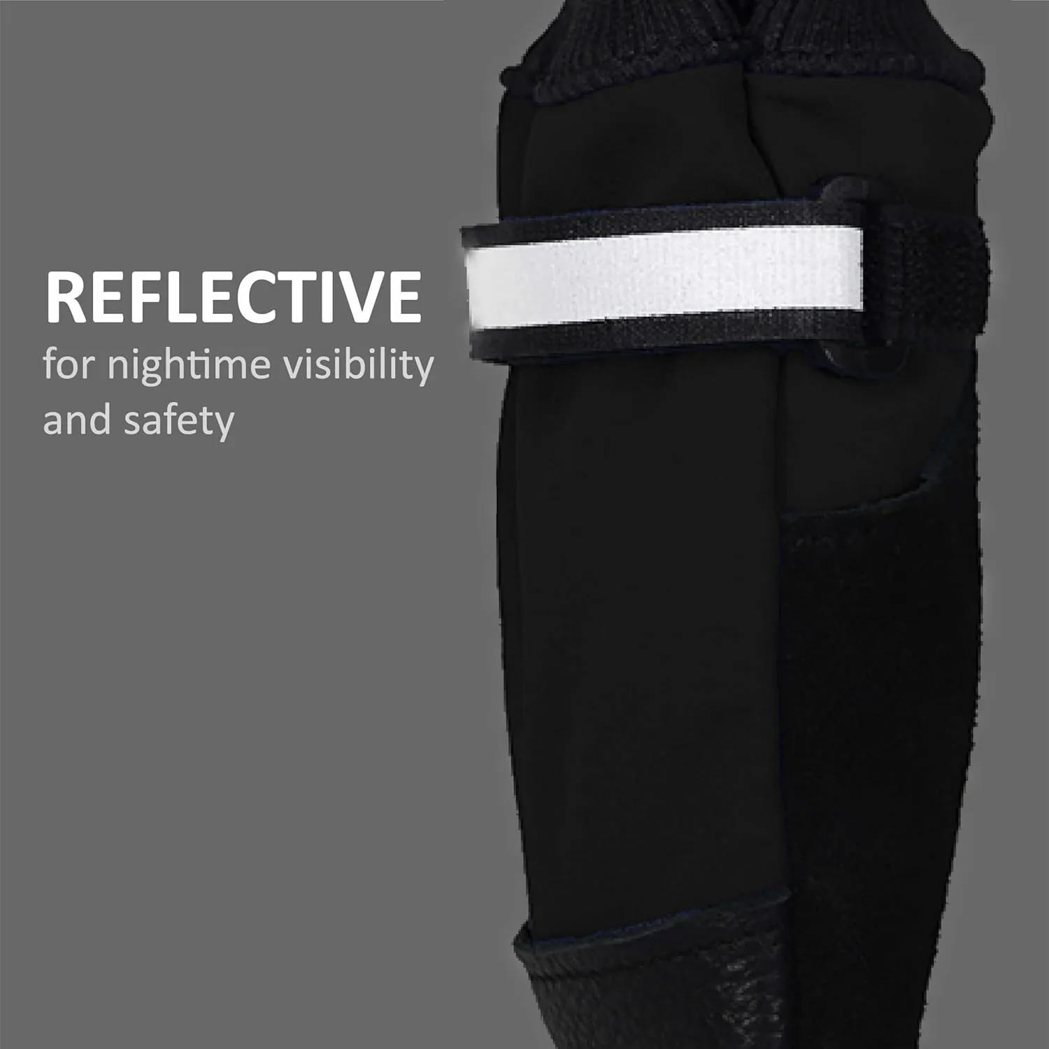Muttluks All Weather Boots, Black, Itty Bitty
