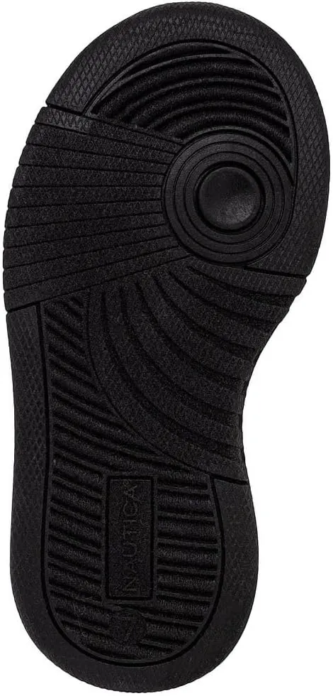 Nautica Kids Girls Sneakers with Adjustable Strap and Bungee Straps | Comfortable Casual Shoes (Toddler/Little Kid)