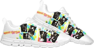 New Pop Kids Music On The Band Block Shoes Woman Mens Lace Up Sneakers Casual Sport Sports Shoe Running Footwear Sneaker