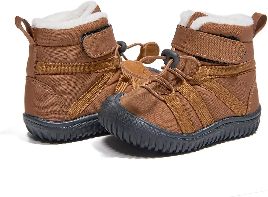 Newsonet Toddler Winter Snow Boots Boys Girls Cold Weather Baby Faux Fur Shoes (Infant/Toddler/)