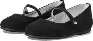 NINA Girl's Fernanda (Toddler/Little Kid/Big Kid) Black Microsuede 3 Little Kid M